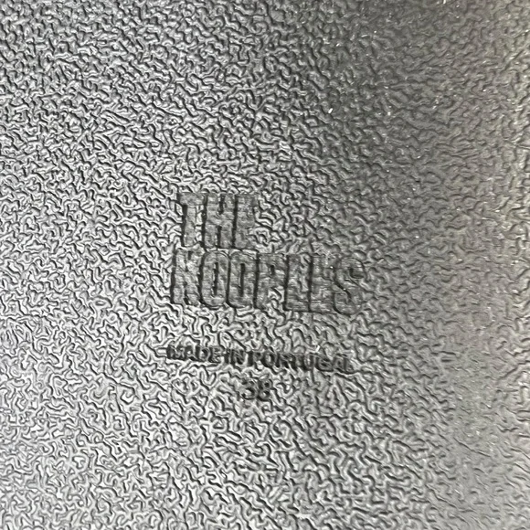 NIB The Kooples Leo Poulain Leather Animal Print Double Strap Sandal Size EU38 - Picture 10 of 12